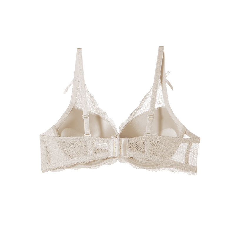 Undrewire Padded Bra Set With Lace Panty