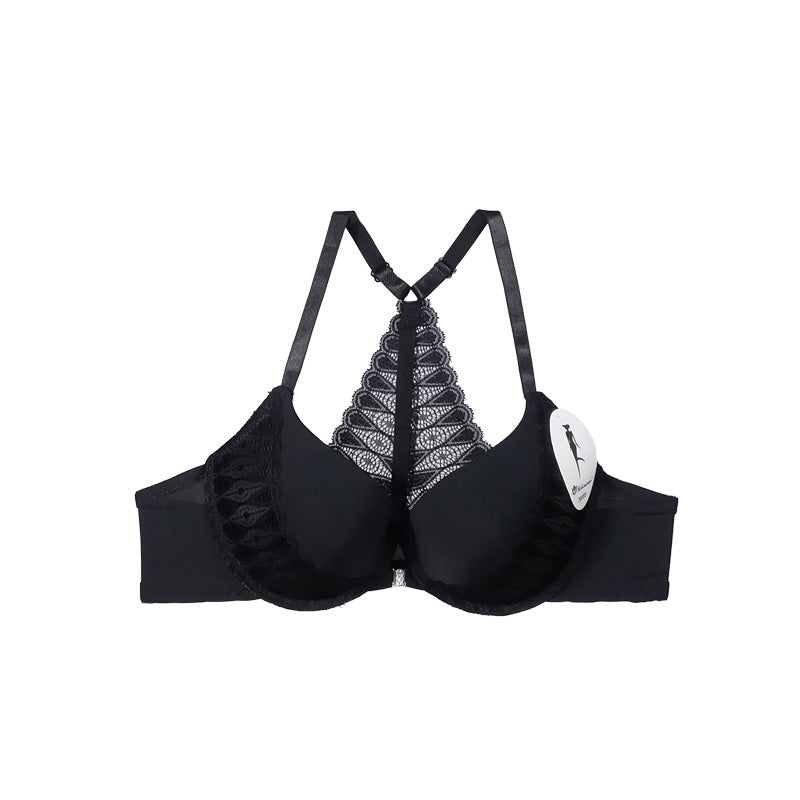 Front Open Light Padded Racerback Bra Set
