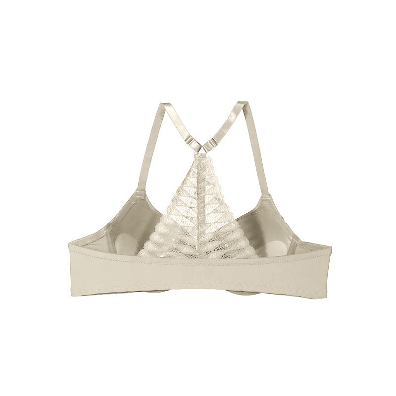 Front Open Light Padded Racerback Bra Set