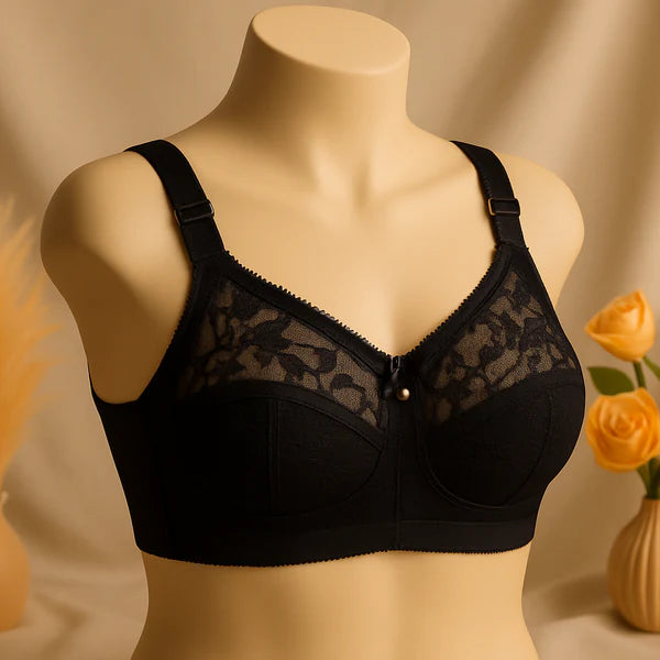 Non-Padded Non-Wired Full Coverage Bra Plus Size