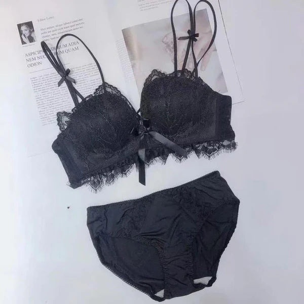 New High Quality Soft Push Up Embroidered Bridal Bra and Panty Set 8942