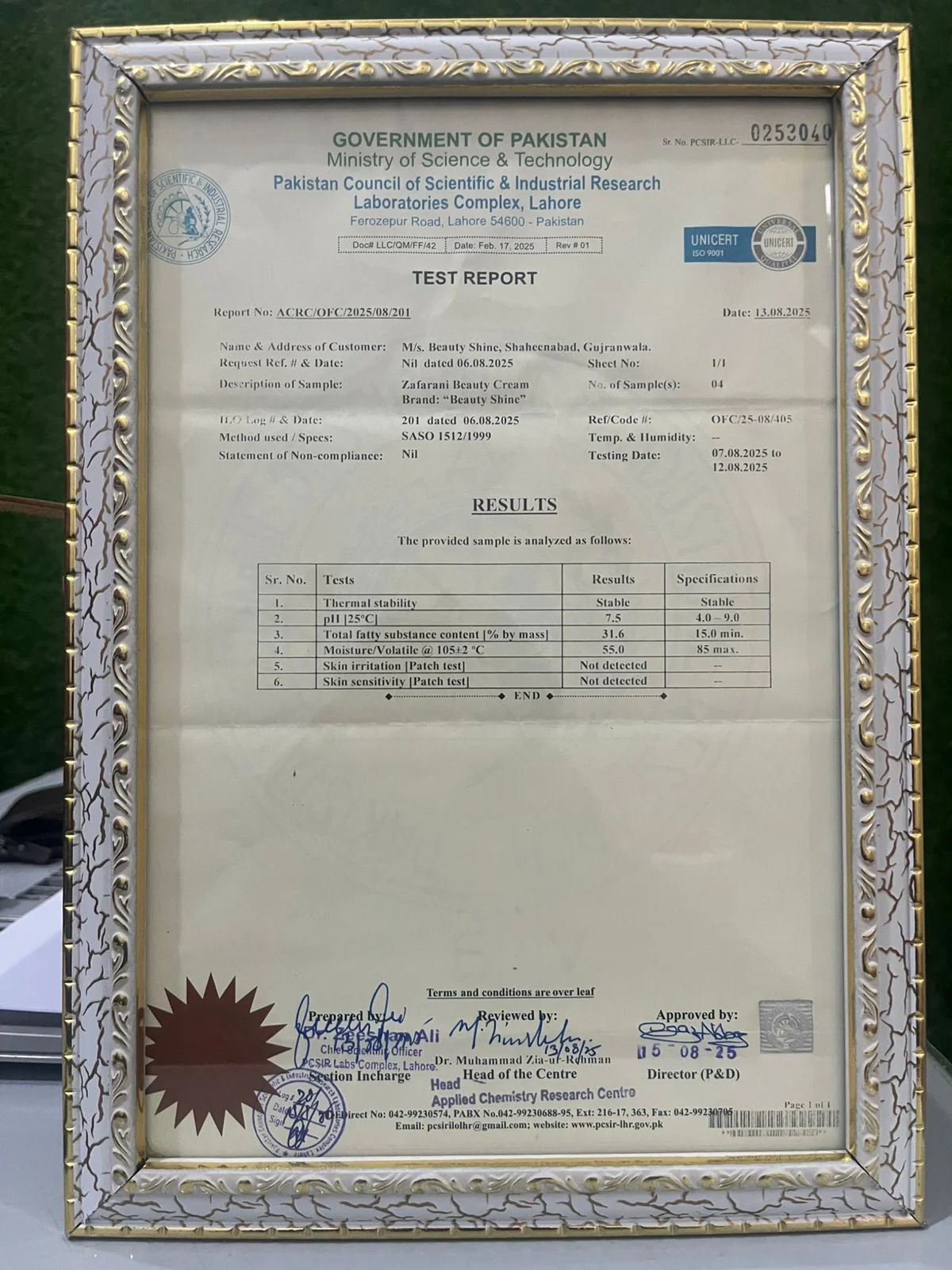 Zafarani Whitening Gold Cream