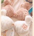 Winter Fluffy Bear Cat Panda Cute Women's Bra & Panties Set Wirefree Underwear