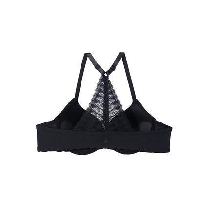 Front Open Light Padded Racerback Bra Set