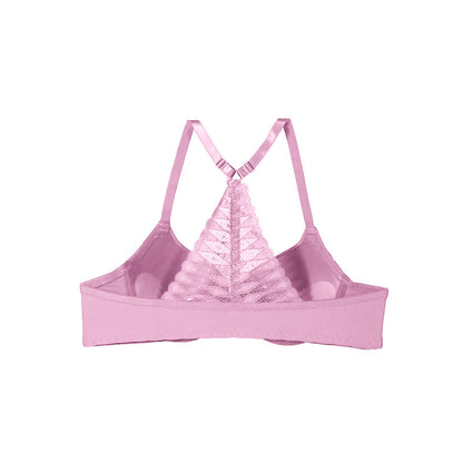 Front Open Light Padded Racerback Bra Set