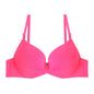 Solid Color Push-Up Bra with Padded Double Foam Design