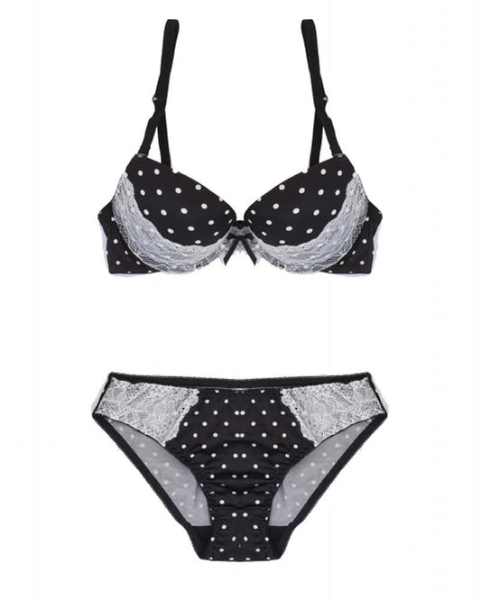 -  Single Padded Pushup Bra And Panty Set