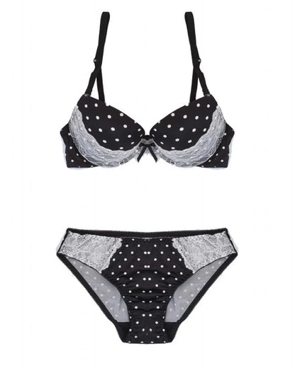 -  Single Padded Pushup Bra And Panty Set